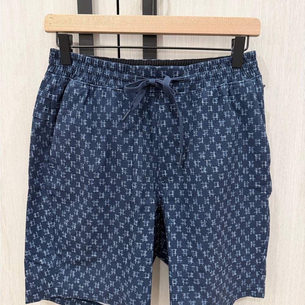 lululemon athletica Navy Patterned Swim Trunks